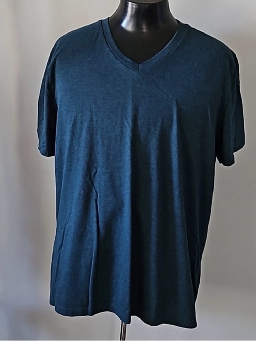 Old Navy Soft Washed Heather Teal V-Neck Short Sleeve Tee